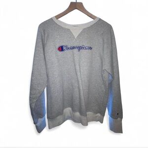 Champion Light Gray Crewneck Men's Sweater